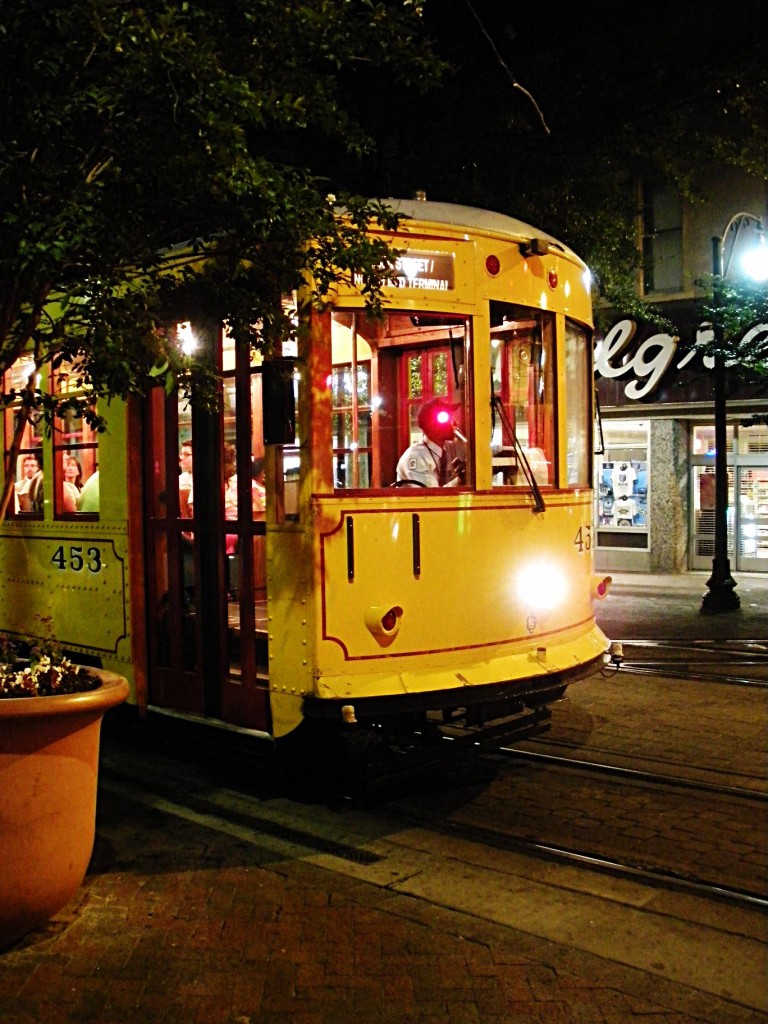 Eine der Trolley Bahnen