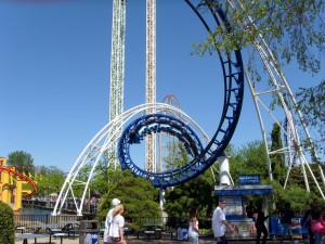 Der Corkscrew Rollercoaster