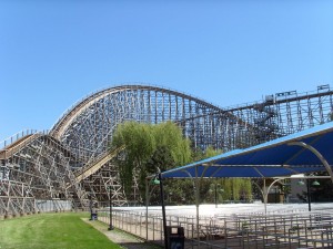 Mean Streak .Grösste Holzachterbahn der Welt